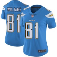 Nike Los Angeles Chargers #81 Mike Williams Electric Blue Alternate Women's Stitched NFL Vapor Untouchable Limited Jersey