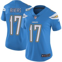 Nike Los Angeles Chargers #17 Philip Rivers Electric Blue Alternate Women's Stitched NFL Vapor Untouchable Limited Jersey