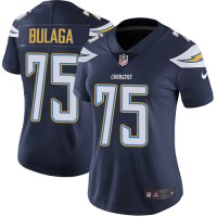 Nike Los Angeles Chargers #75 Bryan Bulaga Navy Blue Team Color Women's Stitched NFL Vapor Untouchable Limited Jersey