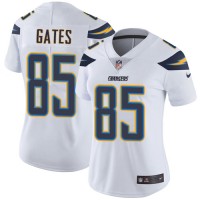 Nike Los Angeles Chargers #85 Antonio Gates White Women's Stitched NFL Vapor Untouchable Limited Jersey