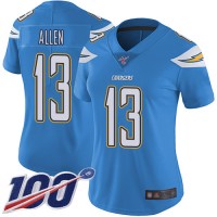 Nike Los Angeles Chargers #13 Keenan Allen Electric Blue Alternate Women's Stitched NFL 100th Season Vapor Limited Jersey