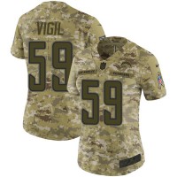Nike Los Angeles Chargers #59 Nick Vigil Camo Women's Stitched NFL Limited 2018 Salute To Service Jersey