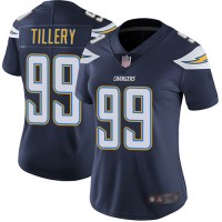 Nike Los Angeles Chargers #99 Jerry Tillery Navy Blue Team Color Women's Stitched NFL Vapor Untouchable Limited Jersey
