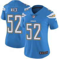 Nike Los Angeles Chargers #52 Khalil Mack Electric Blue Alternate Women's Stitched NFL Vapor Untouchable Limited Jersey