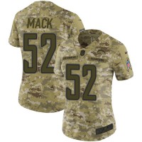 Nike Los Angeles Chargers #52 Khalil Mack Camo Women's Stitched NFL Limited 2018 Salute To Service Jersey