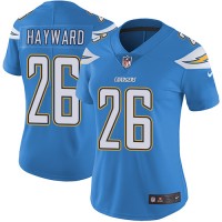 Nike Los Angeles Chargers #26 Casey Hayward Electric Blue Alternate Women's Stitched NFL Vapor Untouchable Limited Jersey