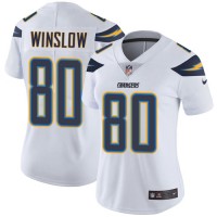Nike Los Angeles Chargers #80 Kellen Winslow White Women's Stitched NFL Vapor Untouchable Limited Jersey