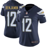 Nike Los Angeles Chargers #12 Travis Benjamin Navy Blue Team Color Women's Stitched NFL Vapor Untouchable Limited Jersey