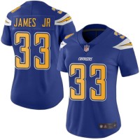 Nike Los Angeles Chargers #33 Derwin James Jr Electric Blue Women's Stitched NFL Limited Rush Jersey