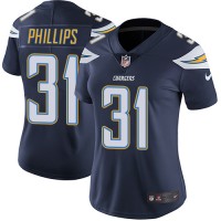 Nike Los Angeles Chargers #31 Adrian Phillips Navy Blue Team Color Women's Stitched NFL Vapor Untouchable Limited Jersey