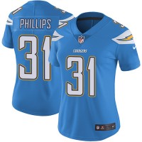 Nike Los Angeles Chargers #31 Adrian Phillips Electric Blue Alternate Women's Stitched NFL Vapor Untouchable Limited Jersey