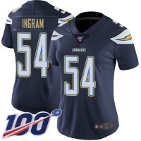 Nike Los Angeles Chargers #54 Melvin Ingram Navy Blue Team Color Women's Stitched NFL 100th Season Vapor Limited Jersey