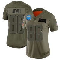 Nike Los Angeles Chargers #86 Hunter Henry Camo Women's Stitched NFL Limited 2019 Salute to Service Jersey