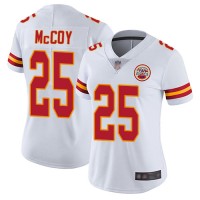 Nike Kansas City Chiefs #25 LeSean McCoy White Women's Stitched NFL Vapor Untouchable Limited Jersey