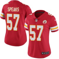 Nike Kansas City Chiefs #57 Breeland Speaks Red Team Color Women's Stitched NFL Vapor Untouchable Limited Jersey