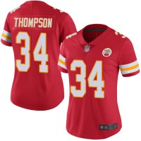 Nike Kansas City Chiefs #34 Darwin Thompson Red Team Color Women's Stitched NFL Vapor Untouchable Limited Jersey