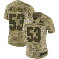 Nike Kansas City Chiefs #53 Anthony Hitchens Camo Women's Super Bowl LV Bound Stitched NFL Limited 2018 Salute To Service Jersey