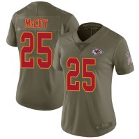 Nike Kansas City Chiefs #25 LeSean McCoy Olive Women's Stitched NFL Limited 2017 Salute to Service Jersey
