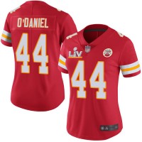 Nike Kansas City Chiefs #44 Dorian O'Daniel Red Team Color Women's Super Bowl LV Bound Stitched NFL Vapor Untouchable Limited Jersey