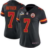 Nike Kansas City Chiefs #7 Harrison Butker Black Women's Super Bowl LV Bound Stitched NFL Limited Rush Jersey