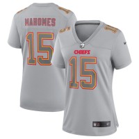 Kansas City Kansas City Chiefs #15 Patrick Mahomes Nike Women's Gray Atmosphere Fashion Game Jersey