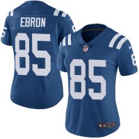 Nike Indianapolis Colts #85 Eric Ebron Royal Blue Women's Stitched NFL Limited Rush Jersey