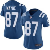 Nike Indianapolis Colts #87 Reggie Wayne Royal Blue Team Color Women's Stitched NFL Vapor Untouchable Limited Jersey