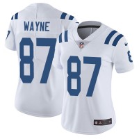 Nike Indianapolis Colts #87 Reggie Wayne White Women's Stitched NFL Vapor Untouchable Limited Jersey