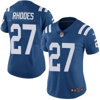 Nike Indianapolis Colts #27 Xavier Rhodes Royal Blue Team Color Women's Stitched NFL Vapor Untouchable Limited Jersey