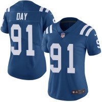 Nike Indianapolis Colts #91 Sheldon Day Royal Blue Team Color Women's Stitched NFL Vapor Untouchable Limited Jersey