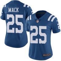 Nike Indianapolis Colts #25 Marlon Mack Royal Blue Women's Stitched NFL Limited Rush Jersey