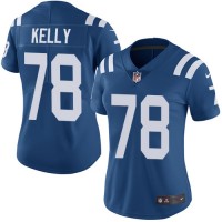 Nike Indianapolis Colts #78 Ryan Kelly Royal Blue Team Color Women's Stitched NFL Vapor Untouchable Limited Jersey