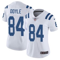Nike Indianapolis Colts #84 Jack Doyle White Women's Stitched NFL Vapor Untouchable Limited Jersey