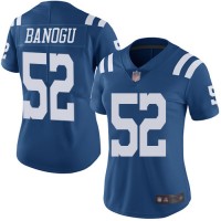 Nike Indianapolis Colts #52 Ben Banogu Royal Blue Women's Stitched NFL Limited Rush Jersey