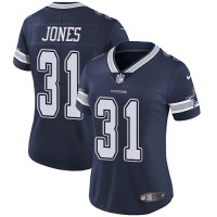 Nike Dallas Cowboys #31 Byron Jones Navy Blue Team Color Women's Stitched NFL Vapor Untouchable Limited Jersey