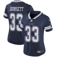 Nike Dallas Cowboys #33 Tony Dorsett Navy Blue Team Color Women's Stitched NFL Vapor Untouchable Limited Jersey