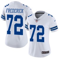 Nike Dallas Cowboys #72 Travis Frederick White Women's Stitched NFL Vapor Untouchable Limited Jersey