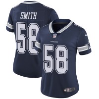 Nike Dallas Cowboys #58 Aldon Smith Navy Blue Team Color Women's Stitched NFL Vapor Untouchable Limited Jersey