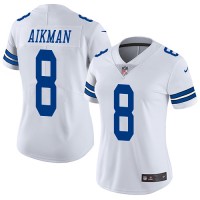 Nike Dallas Cowboys #8 Troy Aikman White Women's Stitched NFL Vapor Untouchable Limited Jersey