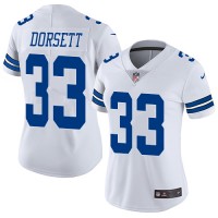 Nike Dallas Cowboys #33 Tony Dorsett White Women's Stitched NFL Vapor Untouchable Limited Jersey