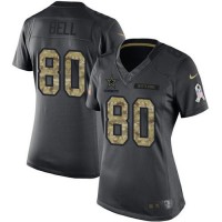 Nike Dallas Cowboys #80 Blake Bell Black Women's Stitched NFL Limited 2016 Salute to Service Jersey