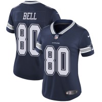 Nike Dallas Cowboys #80 Blake Bell Navy Blue Team Color Women's Stitched NFL Vapor Untouchable Limited Jersey