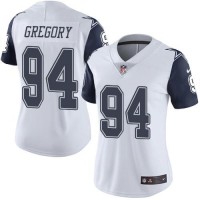 Nike Dallas Cowboys #94 Randy Gregory White Women's Stitched NFL Limited Rush Jersey