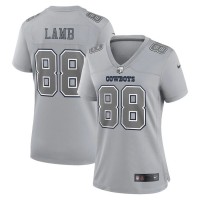 Dallas Dallas Cowboys #88 CeeDee Lamb Nike Women's Gray Atmosphere Fashion Game Jersey