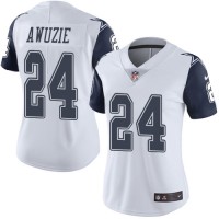 Nike Dallas Cowboys #24 Chidobe Awuzie White Women's Stitched NFL Limited Rush Jersey