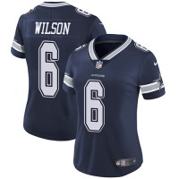Nike Dallas Cowboys #6 Donovan Wilson Navy Blue Team Color Women's Stitched NFL Vapor Untouchable Limited Jersey