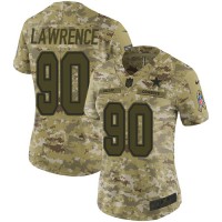 Nike Dallas Cowboys #90 Demarcus Lawrence Camo Women's Stitched NFL Limited 2018 Salute to Service Jersey