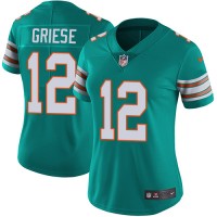 Nike Miami Dolphins #12 Bob Griese Aqua Green Alternate Women's Stitched NFL Vapor Untouchable Limited Jersey