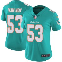Nike Miami Dolphins #53 Kyle Van Noy Aqua Green Team Color Women's Stitched NFL Vapor Untouchable Limited Jersey