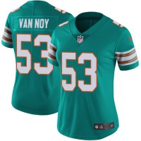 Nike Miami Dolphins #53 Kyle Van Noy Aqua Green Alternate Women's Stitched NFL Vapor Untouchable Limited Jersey